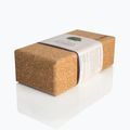 Kostka do jogi JadeYoga Cork Block Small jasnobrązowa CYBS 8