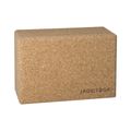 Kostka do jogi JadeYoga Cork Block Small jasnobrązowa CYBS 9