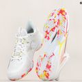 Buty do badmintona męskie Mizuno Wave Claw Neo 2 white/lunar rock/high vis pink 12