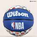 Piłka do koszykówki Wilson NBA All Team RWB blue/brown rozmiar 7 8