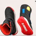 Śniegowce juniorskie Sorel Whitney II Strap Wp jet/poppy red 14