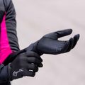 Rękawiczki rowerowe damskie Rogelli Laval Mid Season LW Windproof black 9