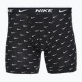 Bokserki męskie Nike Everyday Cotton Stretch 3 pary swoosh print/grey/university blue 4