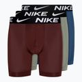 Bokserki męskie Nike Dri-Fit Essential Micro Boxer Brief 3 pary grey/court blue/dark red