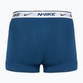 Bokserki męskie Nike Everyday Cotton Stretch Trunk 3 pary light armry blue/blue force/white waistband 3