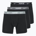 Bokserki męskie Nike Everyday Cotton Stretch 3 pary bi bi/iron grey/clear grey high shine textured wb
