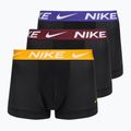 Bokserki męskie Nike Dri-Fit Essential Micro Trunk 3 pary black university gold/deep night/dark team red wb