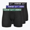 Bokserki męskie Nike Dri-FIT Ultra Comfort 3 pary black evrgreen aura/deep night/black waistband