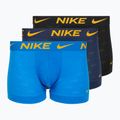 Bokserki męskie Nike Elite Breathe Trunk 3 pary photo blue/midnight navy/black
