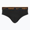 Slipy męskie Nike Everyday Cotton Stretch Brief 3 pary black light crimson/desert ochre/black wb 4