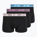 Bokserki męskie Nike Cotton Stretch Trunk 3 pack charcoal heather