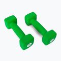 Hantle neoprenowe 2 kg Pure2Improve zielone P2I201400 2