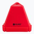 Pachołki treningowe Pure2Improve Triangle Cones Set 6 szt. red