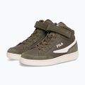 Buty dziecięce FILA Crew Velcro Mid olive night 2