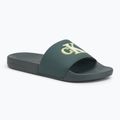 Klapki męskie Calvin Klein YM0YM01281 Jelly Mono PU seaside aqua/white