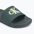 Klapki męskie Calvin Klein YM0YM01281 Jelly Mono PU seaside aqua/white 7