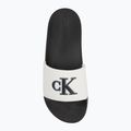 Klapki męskie Calvin Klein YM0YM01281 Jelly Mono PU Bright white/black 5