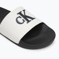 Klapki męskie Calvin Klein YM0YM01281 Jelly Mono PU Bright white/black 7