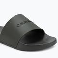 Klapki męskie Calvin Klein HM0HM00455 Pool Slide Rubber dark olive 7