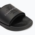 Klapki męskie Calvin Klein YM0YM00361 Slide Rubber Neoprene Monologo black 7