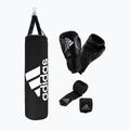 Zestaw bokserski adidas Performance Boxing Set worek + rękawice + bandaż czarno-biały
