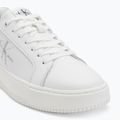 Buty damskie Calvin Klein YW0YW01224 Cupsole Mono Lth Wn white/silver 7