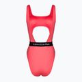 Strój kąpielowy jednoczęściowy damski Calvin Klein Cut Out One Piece-RP calypso coral 2