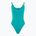 Strój kąpielowy jednoczęściowy damski Calvin Klein Scoop One Piece blue ocean