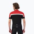 Koszulka rowerowa męska Rogelli Course black/red/white 2