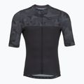 Koszulka rowerowa męska Rogelli Camo Jersey black/grey