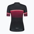 Koszulka rowerowa damska Rogelli Impress II burgundy/coral/black 4