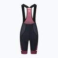 Spodenki rowerowe damskie Rogelli Impress II Bib Short burgundy/coral/black 4