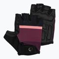 Rękawiczki rowerowe damskie Rogelli Impress II W burgundy/coral/black
