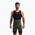 Spodenki rowerowe męskie Rogelli Signature Bib Short green