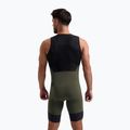 Spodenki rowerowe męskie Rogelli Signature Bib Short green 2