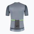 Koszulka rowerowa męska Rogelli Fast grey/turguoise 8