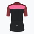 Koszulka rowerowa damska Rogelli Core Block W black/bordeaux/pink 8