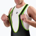 Spodenki rowerowe męskie Rogelli Core Bib Short black/fluor yellow 3