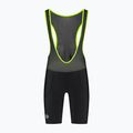 Spodenki rowerowe męskie Rogelli Core Bib Short black/fluor yellow 6