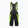 Spodenki rowerowe męskie Rogelli Core Bib Short black/fluor yellow 7