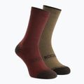 Skarpety Rogelli Wool Wintersocks 2 pary bordeaux/brown