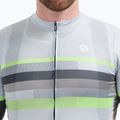 Koszulka rowerowa męska Rogelli Hero II grey/lime 3