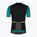 Koszulka rowerowa męska Rogelli Fast black/teal/green 7