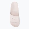 Klapki damskie Tommy Jeans Printed Pu Pool Slide ecru 6