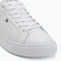 Buty męskie Tommy Hilfiger Icon Court Lth Flag Ess white 7