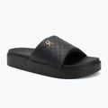 Klapki damskie Tommy Hilfiger Platform Monogram Poolslide black
