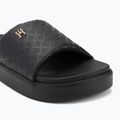Klapki damskie Tommy Hilfiger Platform Monogram Poolslide black 7
