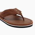 Japonki męskie Tommy Hilfiger Leather Beach Sandal winter cognac 7