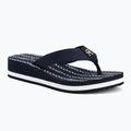 Japonki damskie Tommy Hilfiger Im Th Chainprint Midwedge Sandal space blue