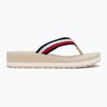 Japonki damskie Tommy Hilfiger Corp Mid Wedge Beach Sandal muslin 2